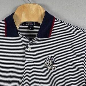 Vtg Golf Polo Shirt Men Size Med Striped 2003 Olympia Fields US Open USGA